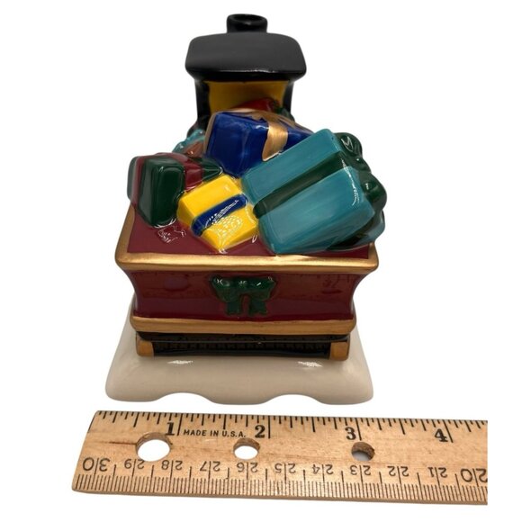 Vtg 90s Claire Burke Belae Brands Ceramic Christmas Train Incense Burner 1999 - Picture 15 of 16